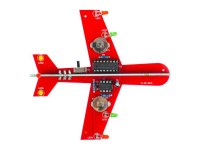 Soldering kit with three color LEDs airplane