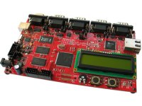 Development prototype board with USB, 4x CAN, RS232, ETHERNET