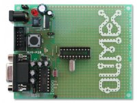 AVR microcontroller prototype board for 20 pin devices with STKxxx compatible 10 pin ICSP connector