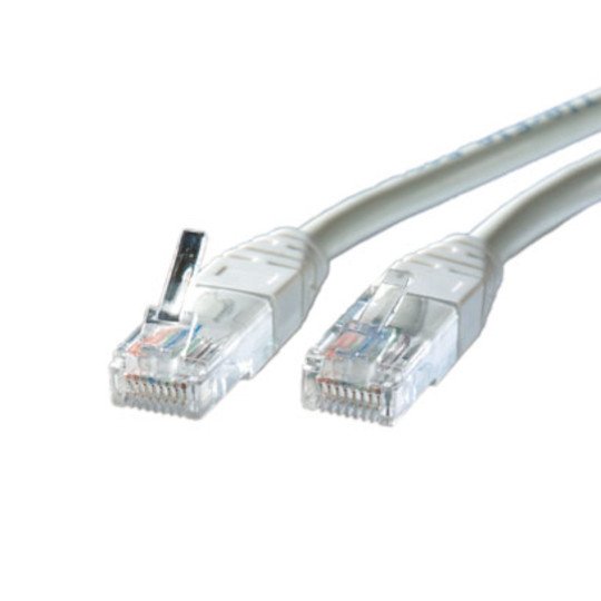 Ethernet Cat 5e cable 1 meter long gray color