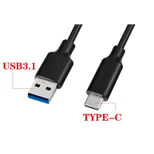 USB3 to USB-C high quality cable with copper wires