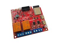 Dual band 2.4Ghz and 5Ghz WiFi 6, Bluetooth 5 LE, Zigbee, Thread, Matter development board with Relays, optoisolated inputs and LiPo battery UPS