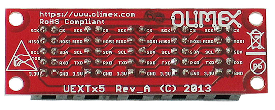 UEXTx5 - Open Source Hardware Board