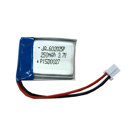 Rechargable LI-PO battery 3.7V 250mAh with JST connector