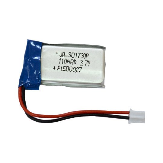 Rechargable LI-PO battery 3.7V 110mAh with JST connector