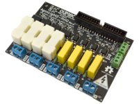 High Voltage Four Solid State Relay board for driving high voltage 120-240VAC 1A loads and four optoisolated inputs
