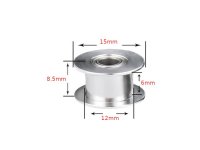 Aluminum Pulley with bearing for 6 mm shaft for GT2 belt tension