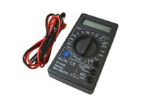 Digital Multimeter 3-1/2 LCD Voltage Current Resistance Diodes Transistors Open/Shprt